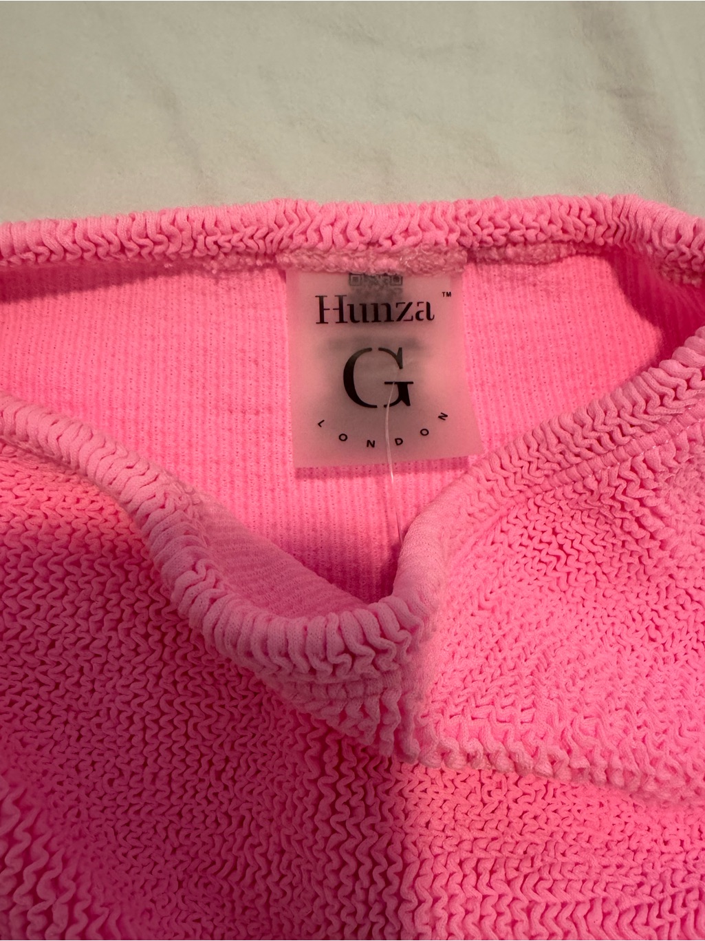 Hunza G Neon Pink Textured Bottom